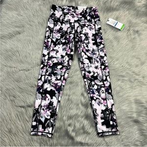 Gaiam Om Hi Rise Pocket Capri Leggings Penelope Tulipwood Size XS